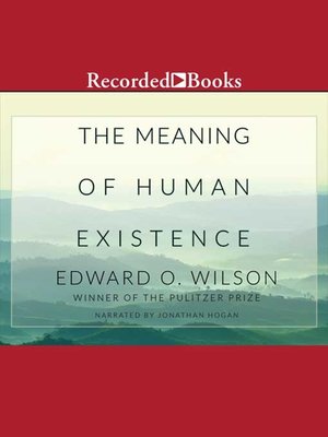 cover image of The Meaning of Human Existence